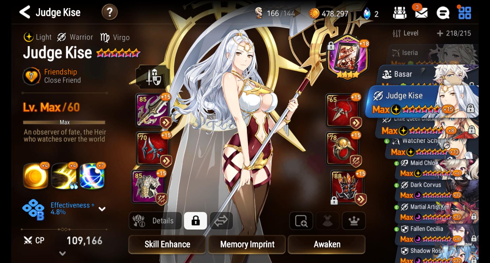 SOLD - Epic Seven Late Game Account, Multiple 5* MLs, Limited summons,  Imprints | EpicNPC Marketplace