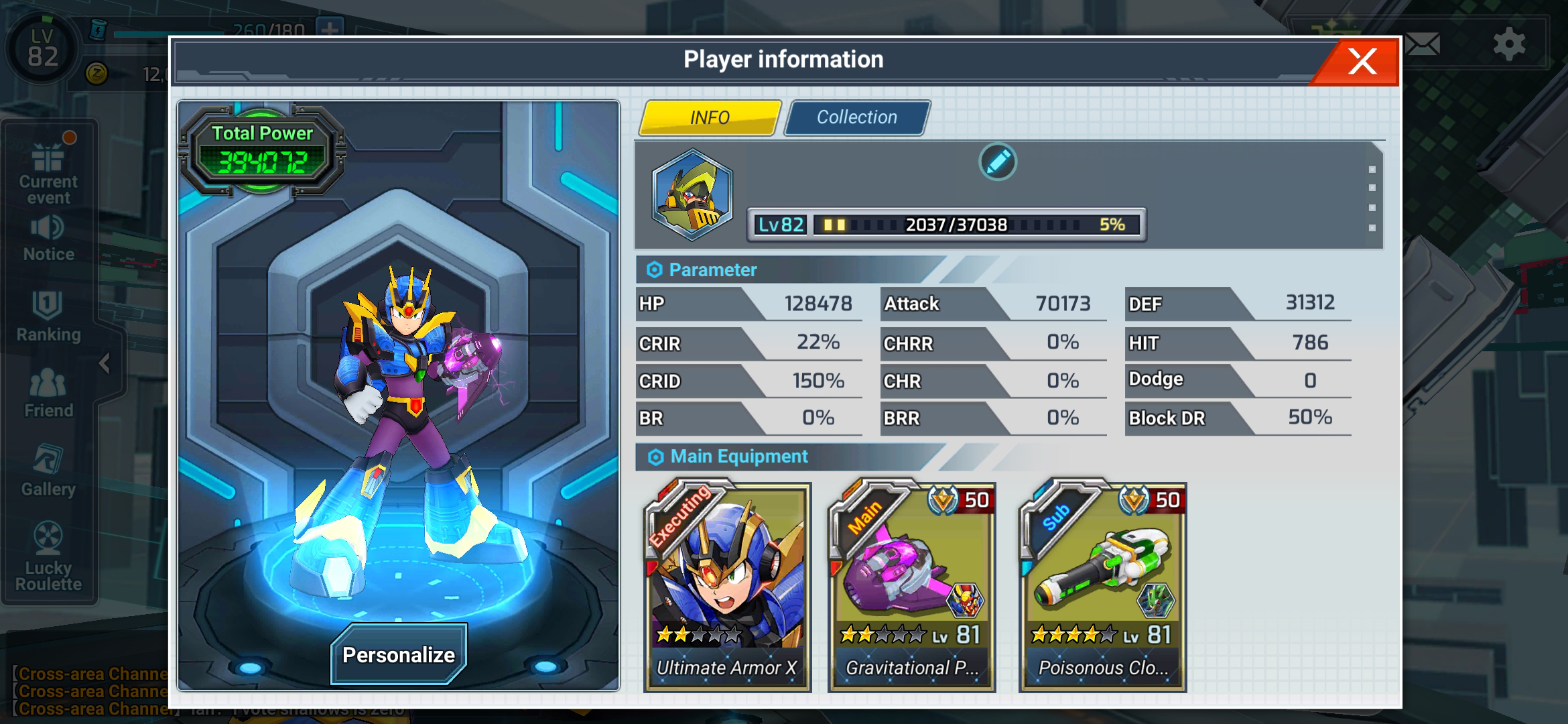 Selling [ CH.1 X ] Megaman X Dive End game account with tons of content inside! EpicNPC