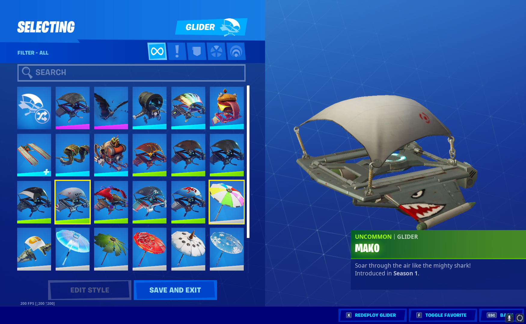 Fortnite Account Full Access Mako Glider 30$ | EpicNPC Marketplace