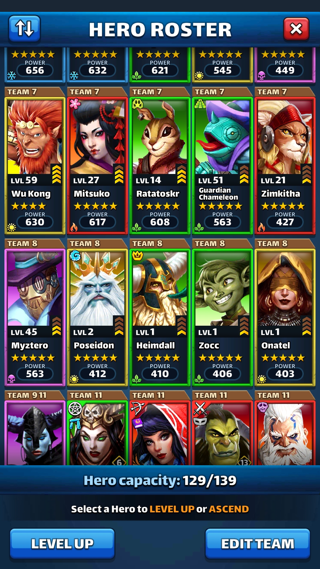 Selling Vip Account Level 62 Max 4542 Team Power - 69 5s And Much More Epicnpc Marketplace