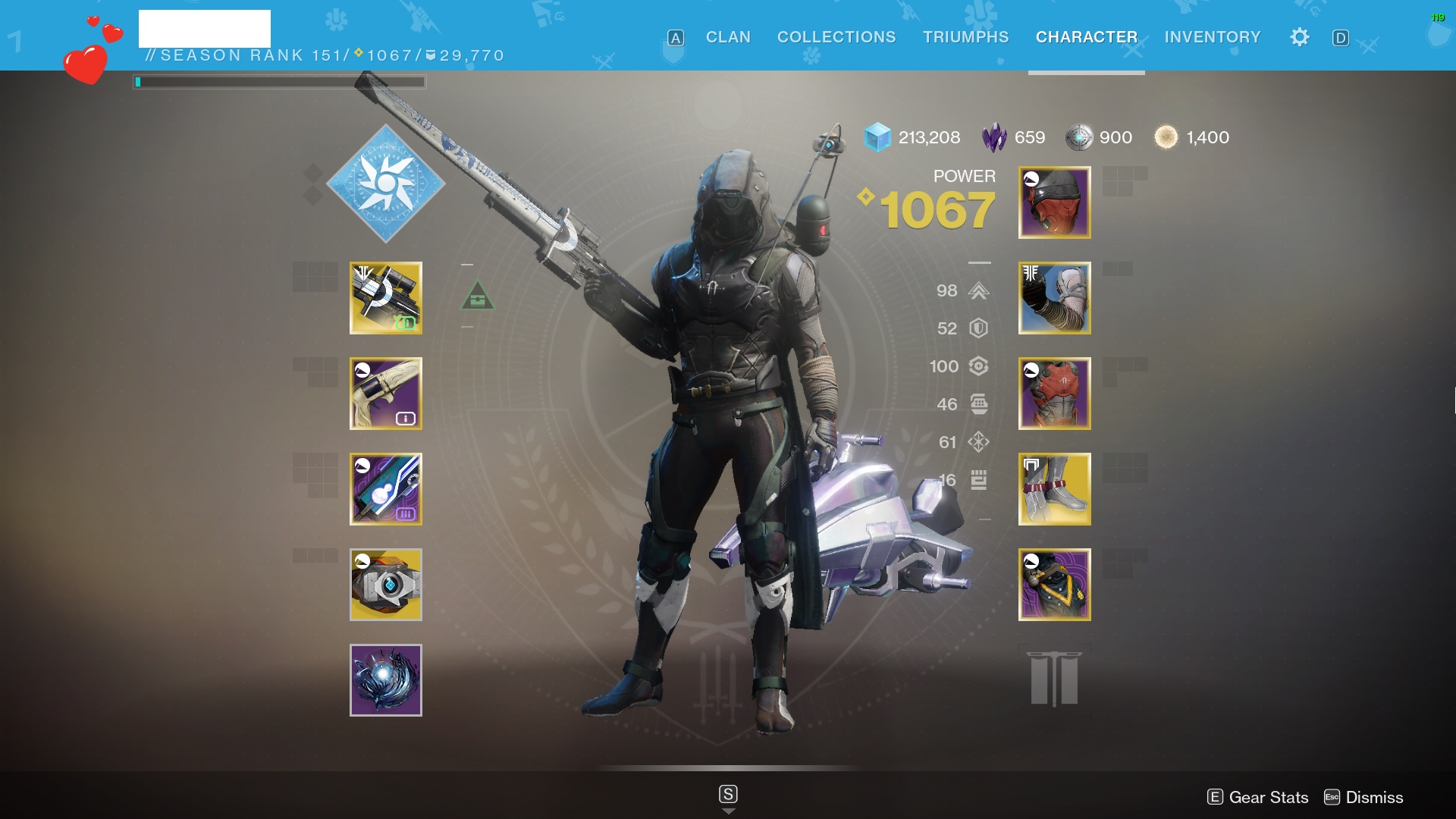 SOLD D2 PC account (Raid exotics, PVP godrolls, pinnacles) 350