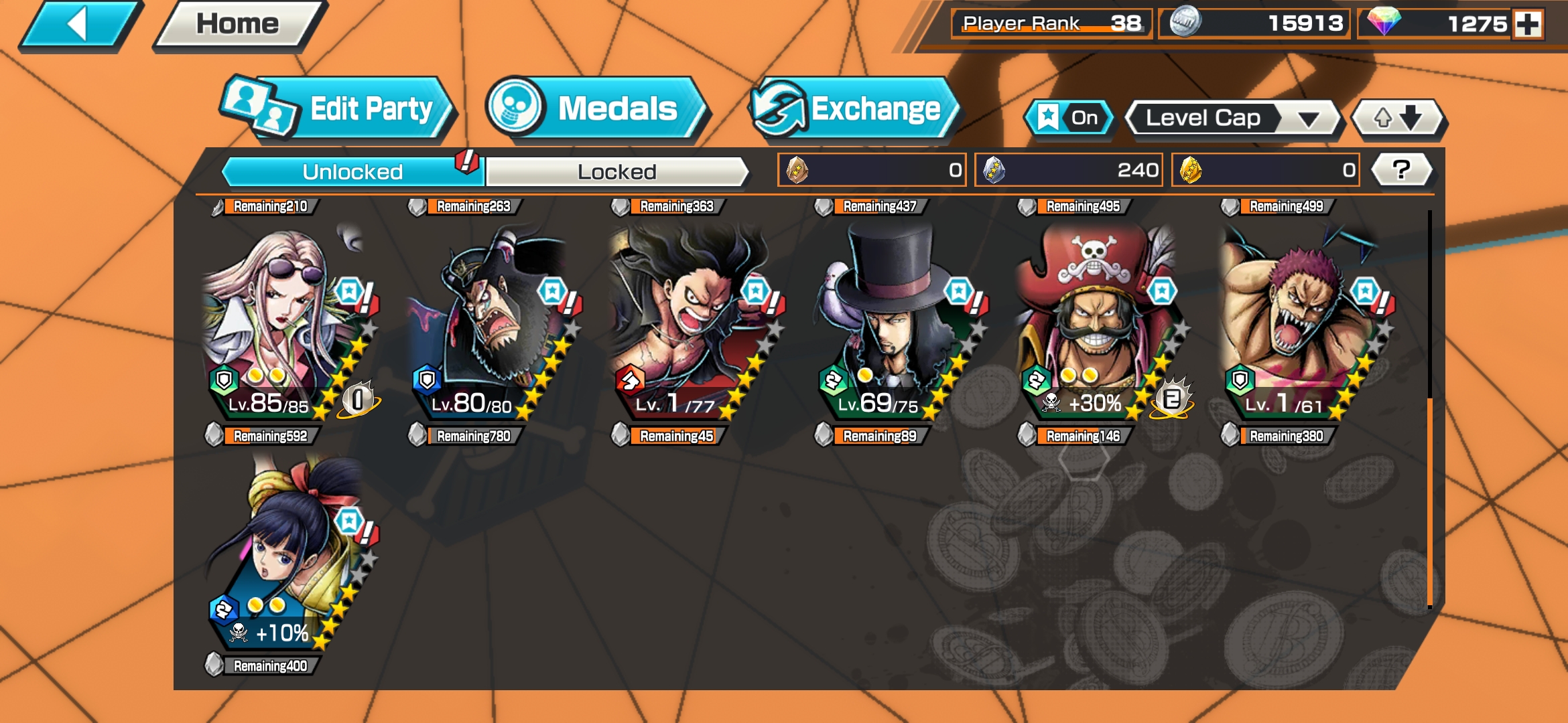 Sold Gol D Roger Lvl73 Max Boost 2 Lvl 100red Sabo 100boa 97 Mihawk 1374rd 0 Epicnpc Marketplace