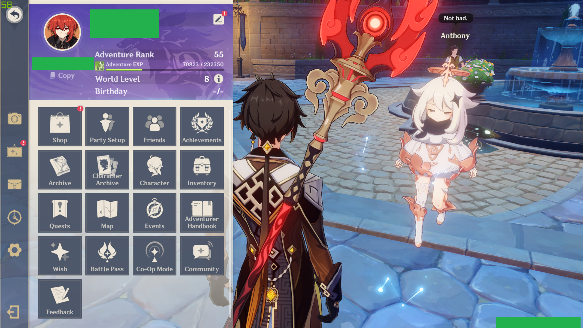 Selling Genshin Impact Ar 55 Eu Server Epicnpc Marketplace