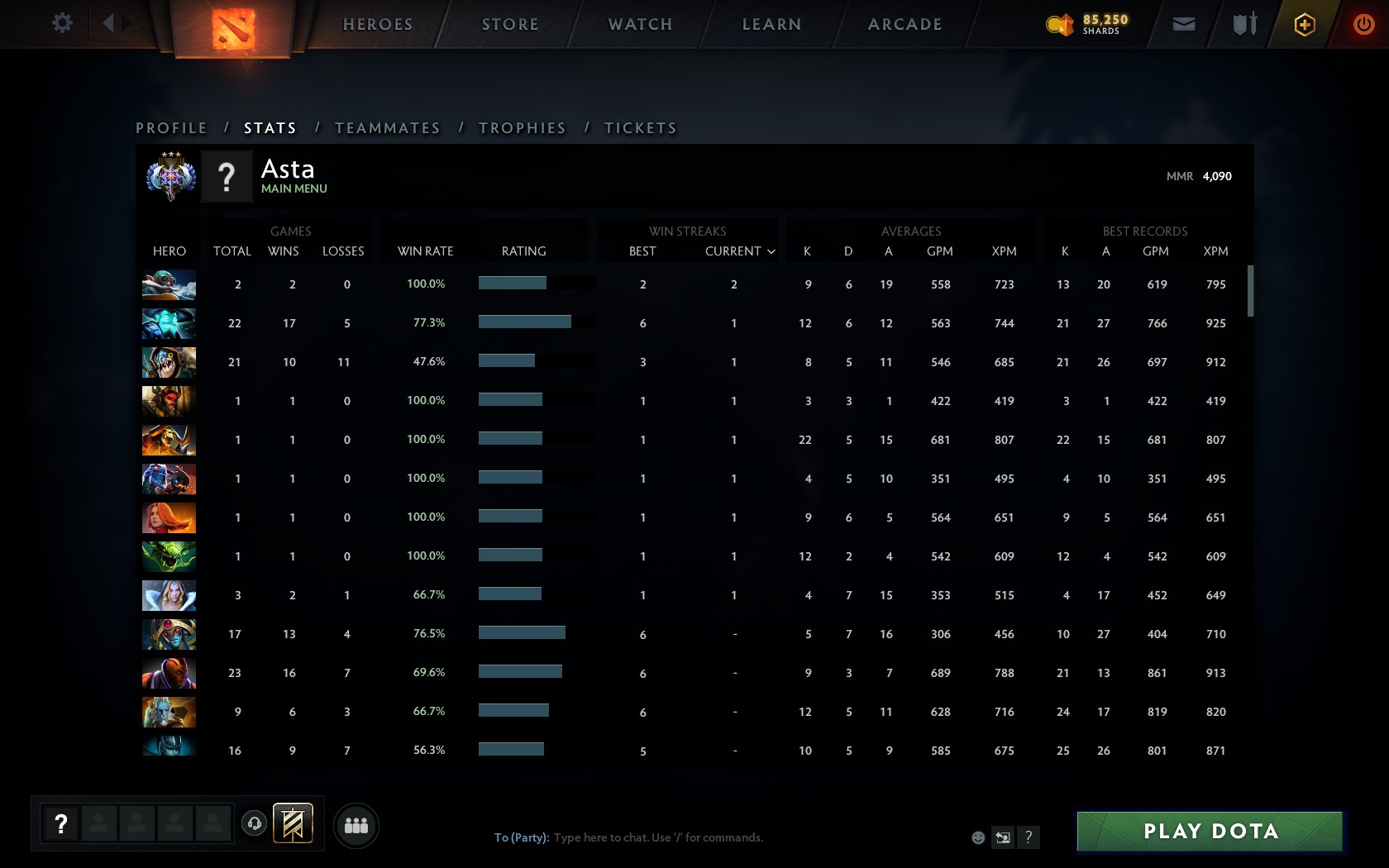 Ancient 3 Account 4090 MMR + 85k dota plus shards 25$ | EpicNPC Marketplace