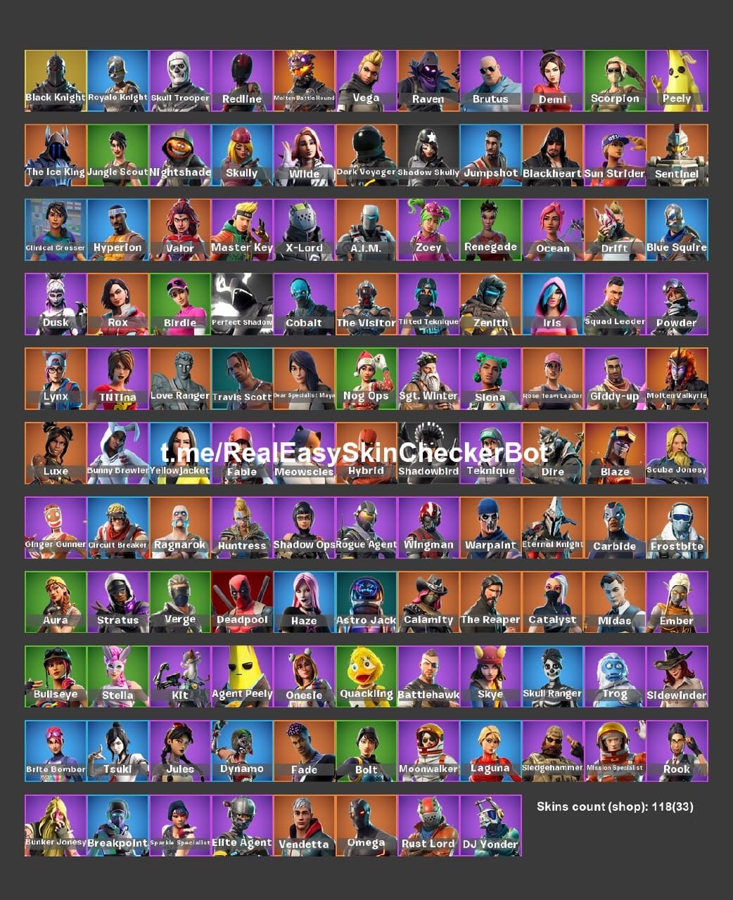 SOLD - Stacked Fortnite Account with Black Knight, Travis Scott, Astro ...