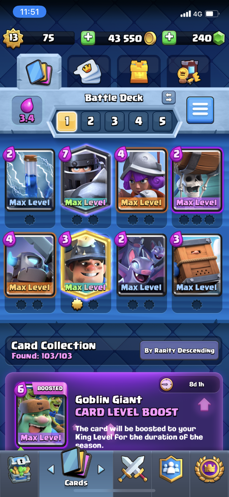 Selling - Level 13 W/ 22 Max Cards- 22 Tower Skins & 51 Emotes | EpicNPC  Marketplace