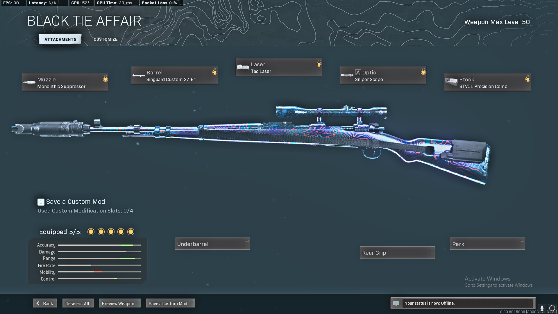 Selling *personal account*/warzone/modern warfare/blackops 4/damascus