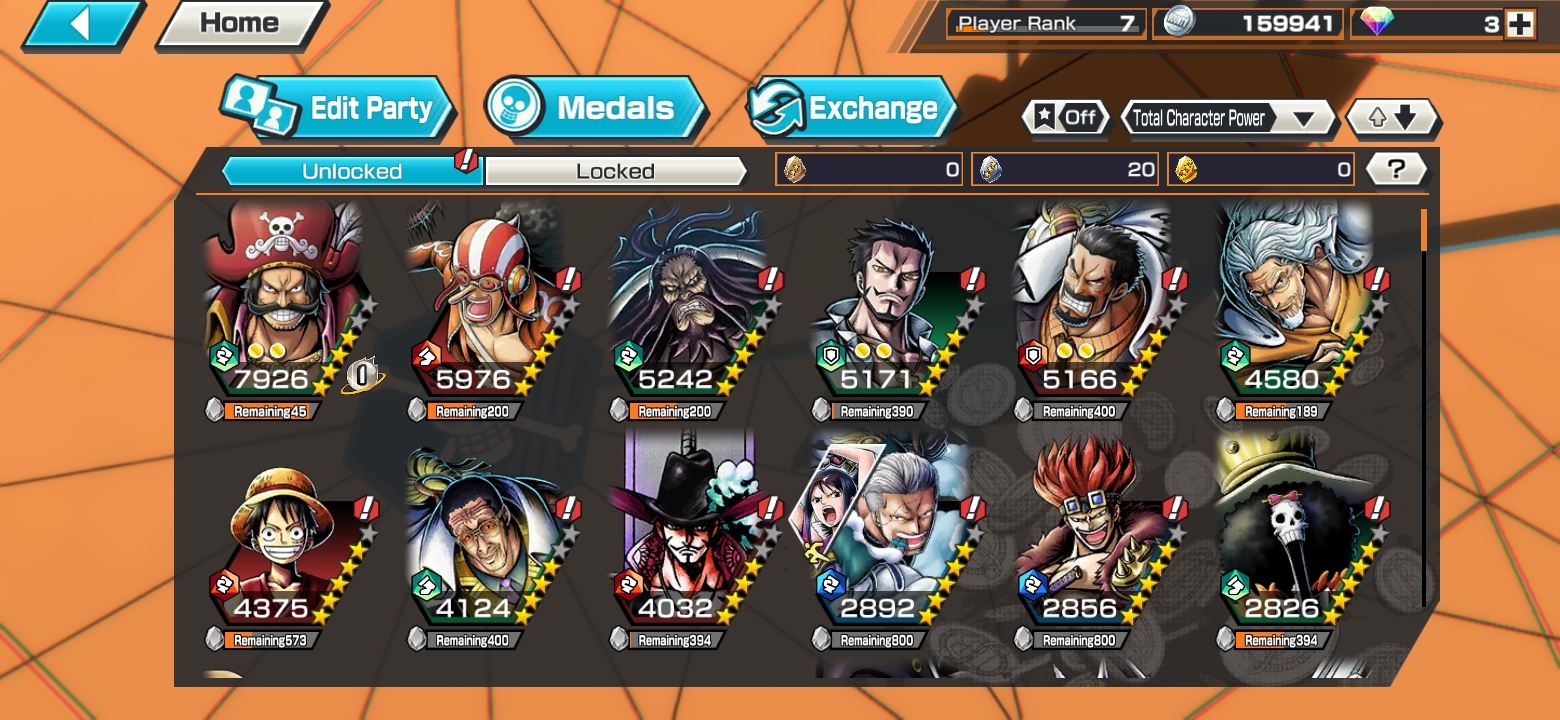 One Piece Bounty Rush Ex Roger Account 35 Discord Boomchackacb 4071 Epicnpc Marketplace