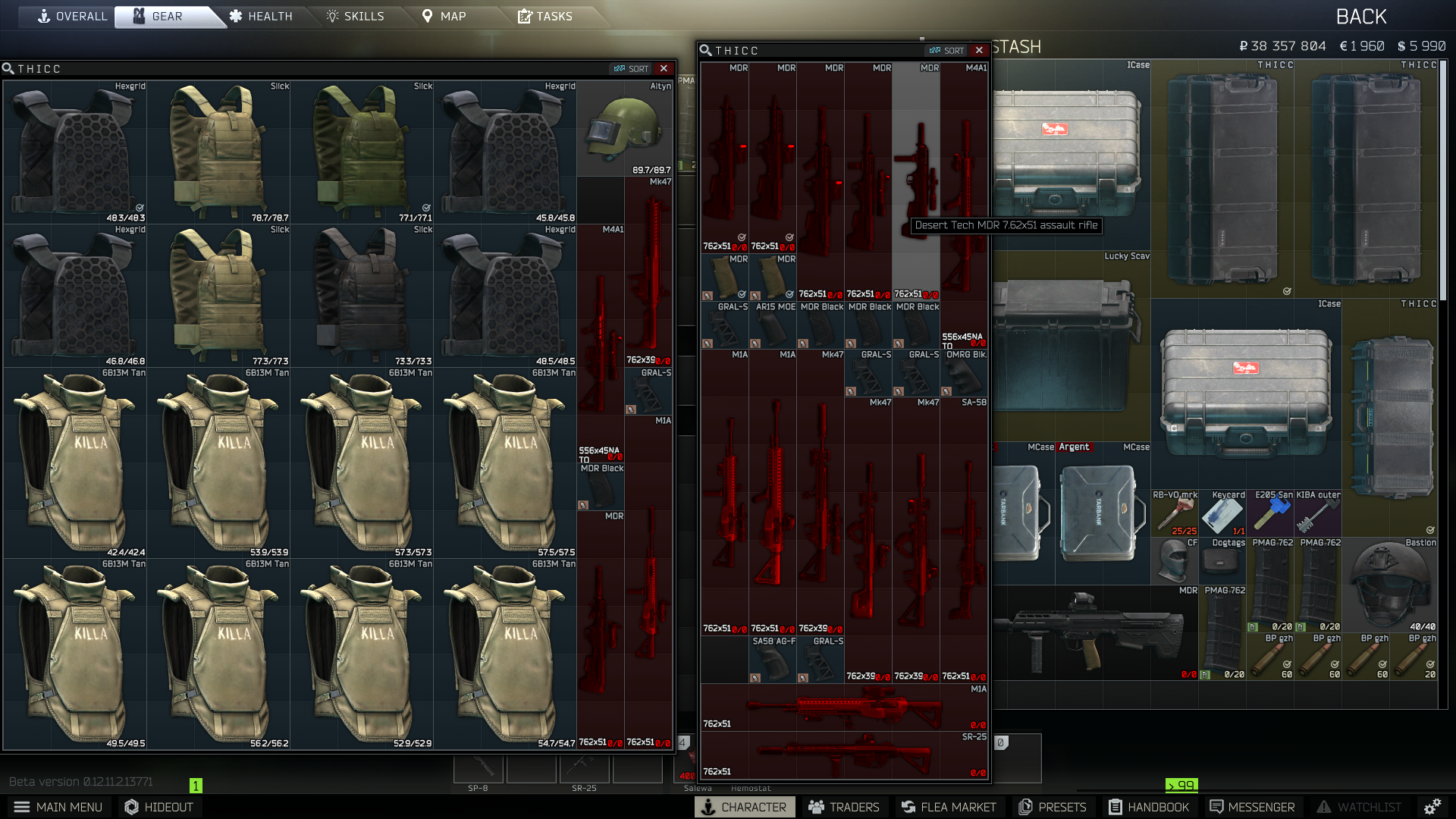 SOLD EFT account 90M+ stash value, lvl 44, traders maxed out, 45M