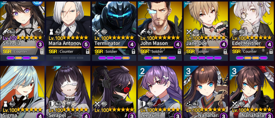 Selling Level 58 Counter Side Account With 110ayuna 110ahilde And Lee Jisoo 110 Epicnpc Marketplace