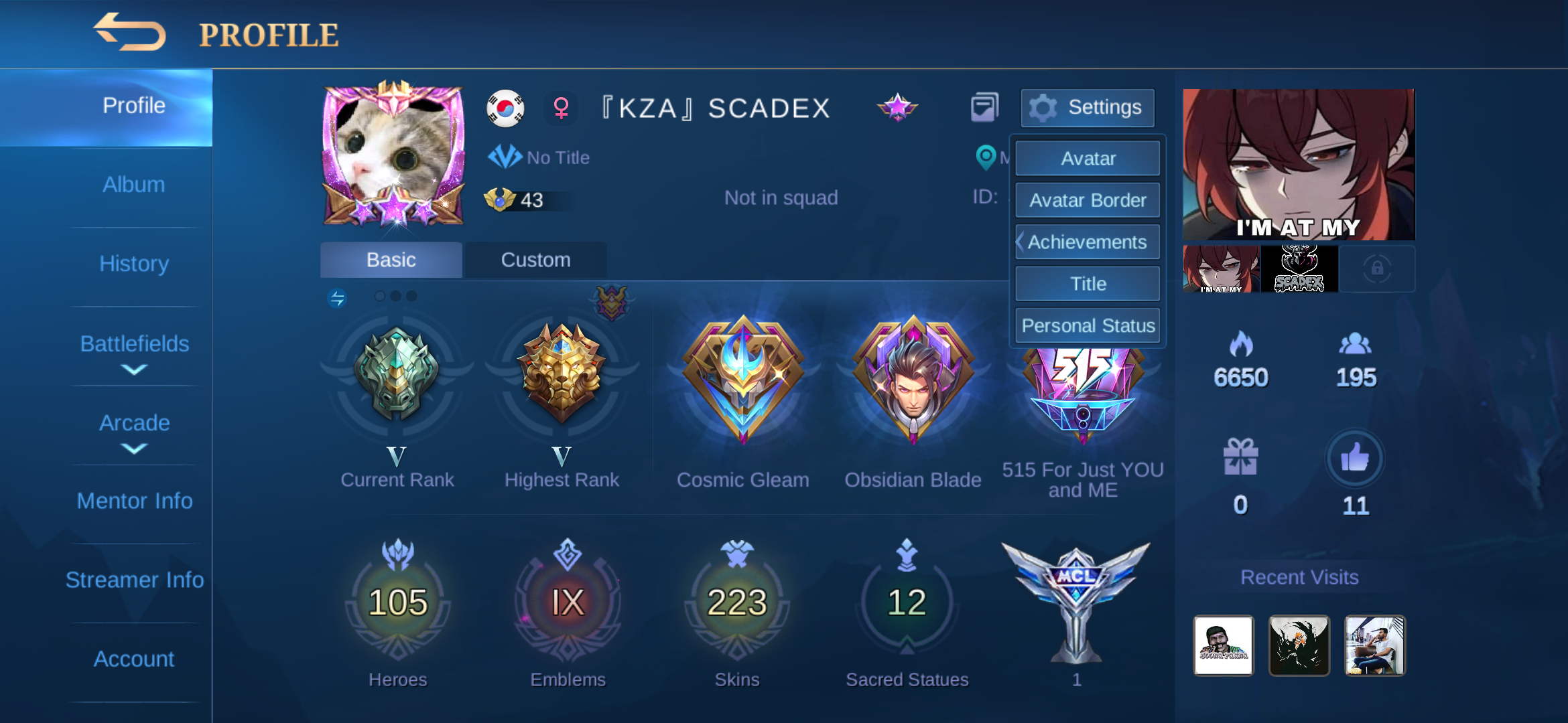 SOLD MLBB Account for sale Price Negotiable EpicNPC