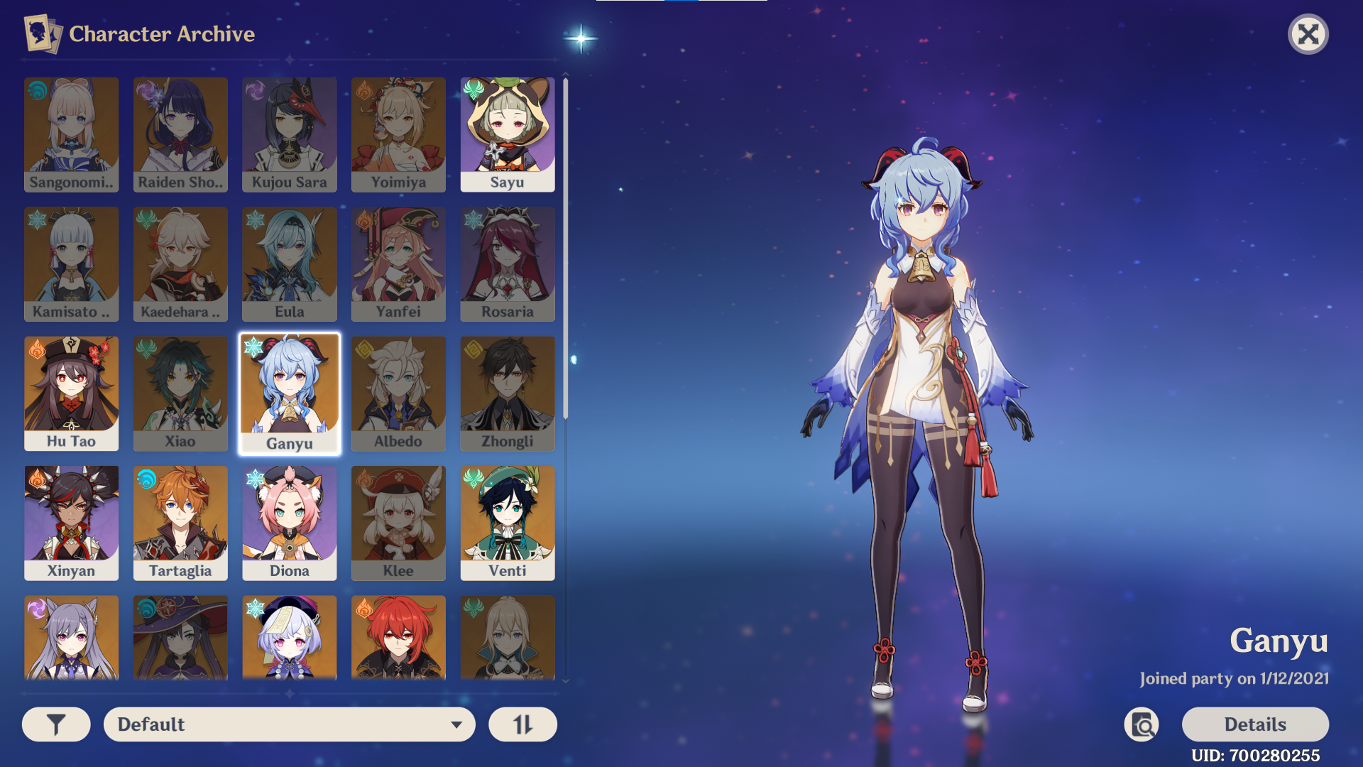 Selling Genshin Impact Day One Inactive Account Ar 55 199k 232k Ganyu Hu Tao Venti Epicnpc Marketplace