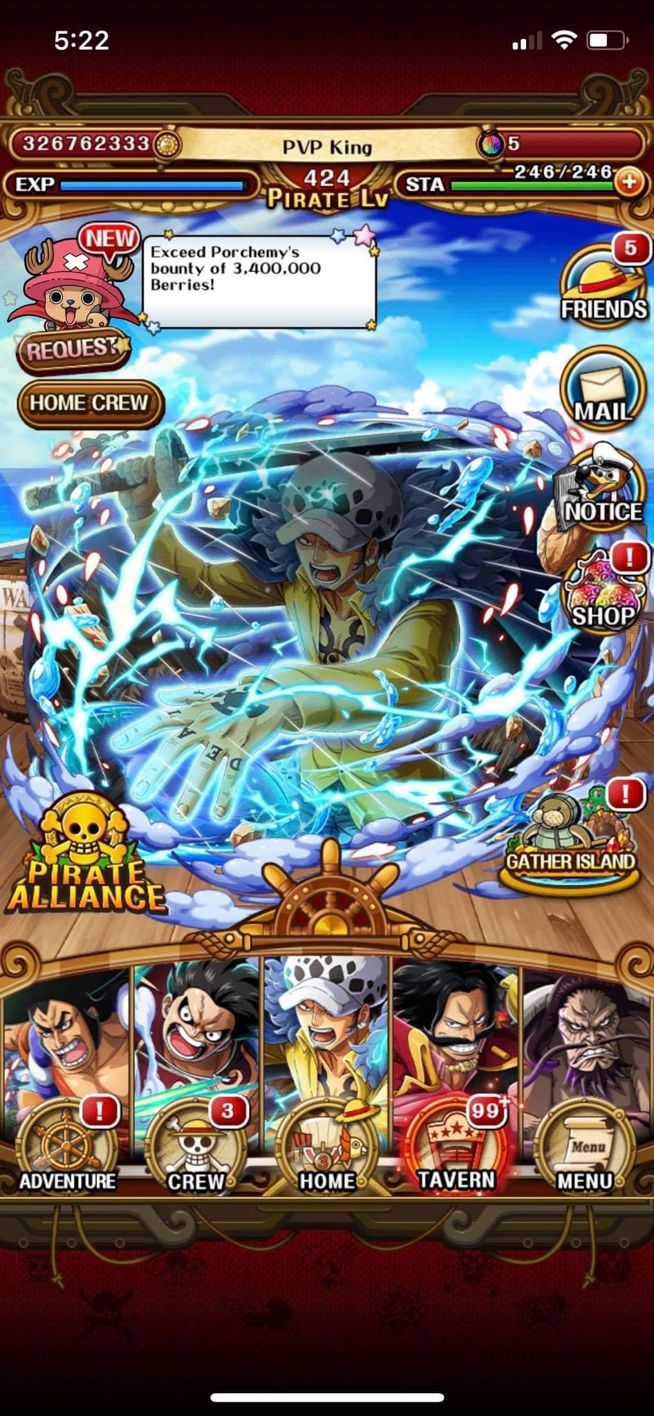 Selling Optc Super Cheap 60 Lvl 424 18 Super Types New Luffy Law Roden Epicnpc Marketplace