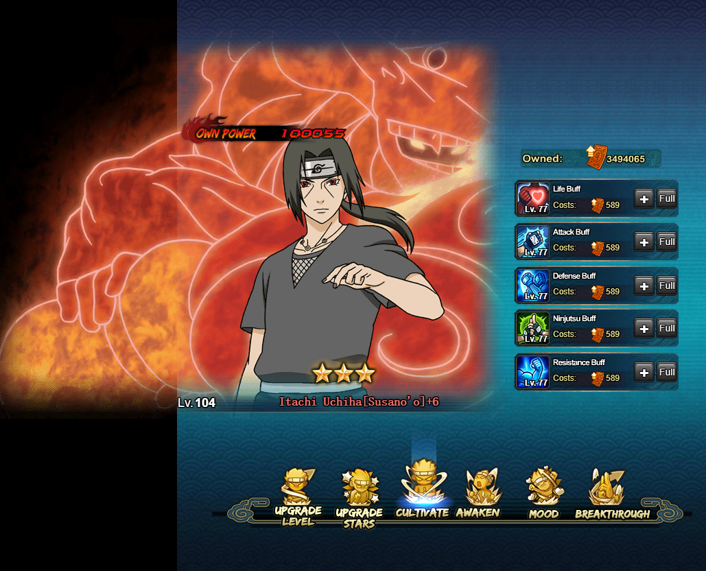 Selling - naruto online eu account very cheap only 70$