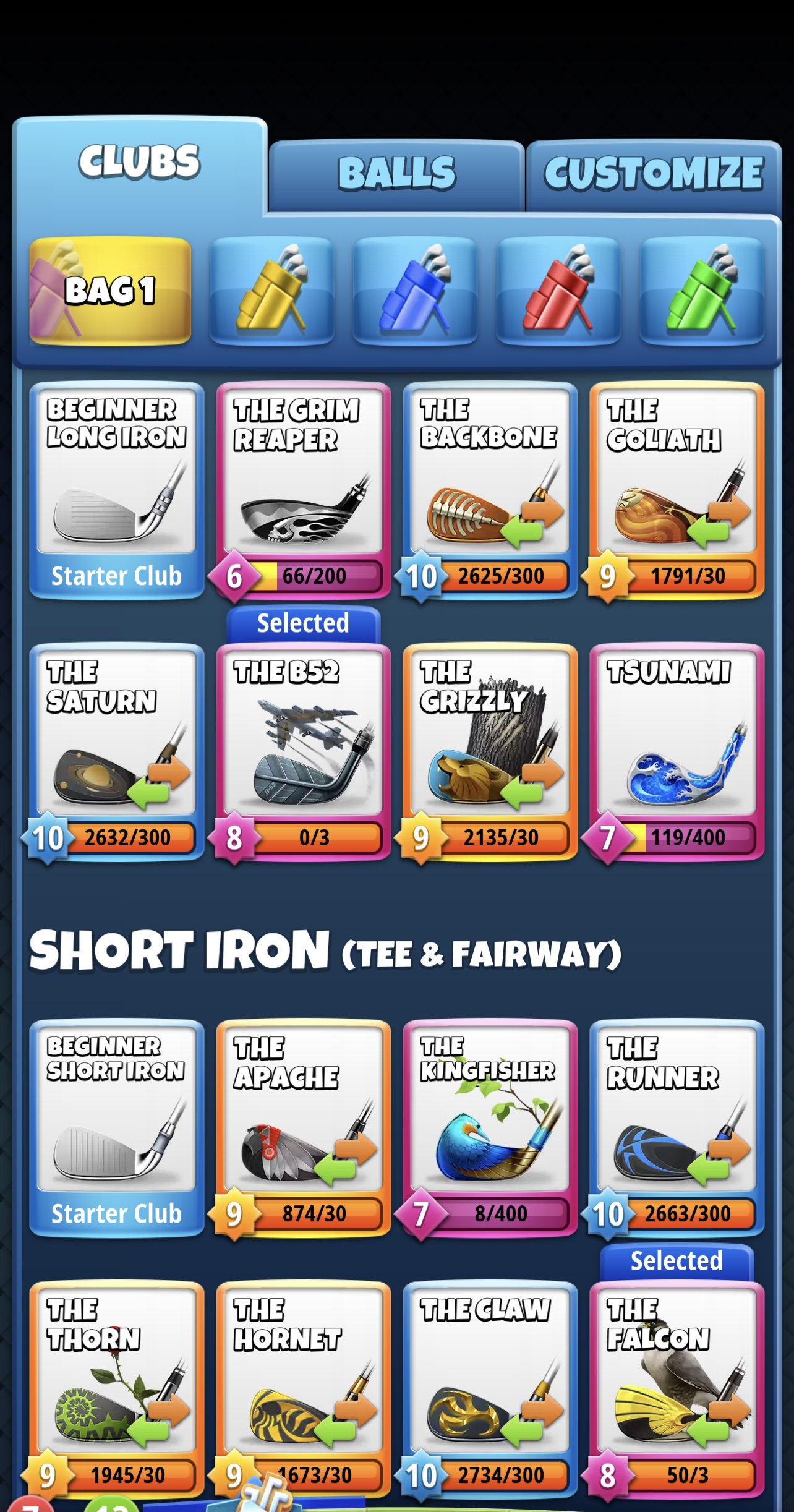 SOLD - Amazing Golf Clash Account for Sale! | EpicNPC Marketplace