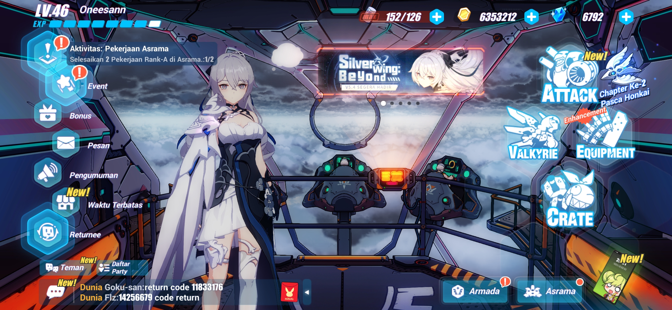 Sold Sea Honkai Impact Account Bronya Silverwing Fullset Epicnpc 2478