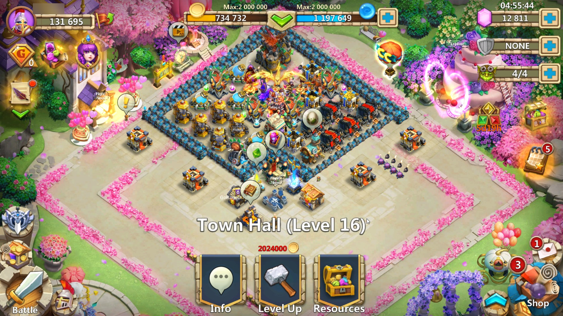 Selling Castle Clash 131k Might Account Android English Version Epicnpc Marketplace