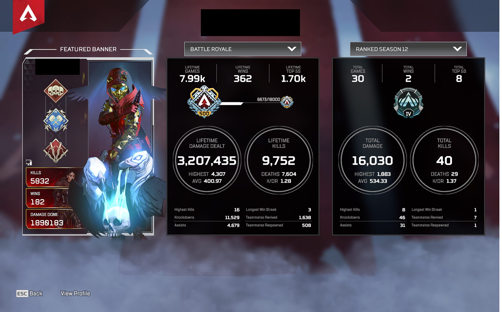 Sold Pc Apex Legends 2 Heirloom Wraith Octane Lv 500 129 Legendary Skins Epicnpc Marketplace