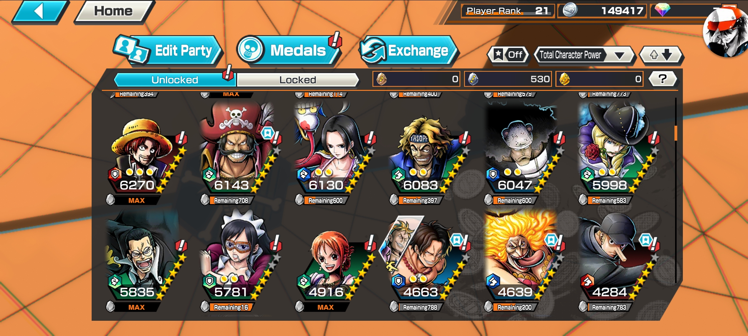 Sold Lvl 100 Ex Luffy Lvl 94 Ex Kaido Lvl 81 Roger Lvl 70 Ex Big Mom Epicnpc Marketplace