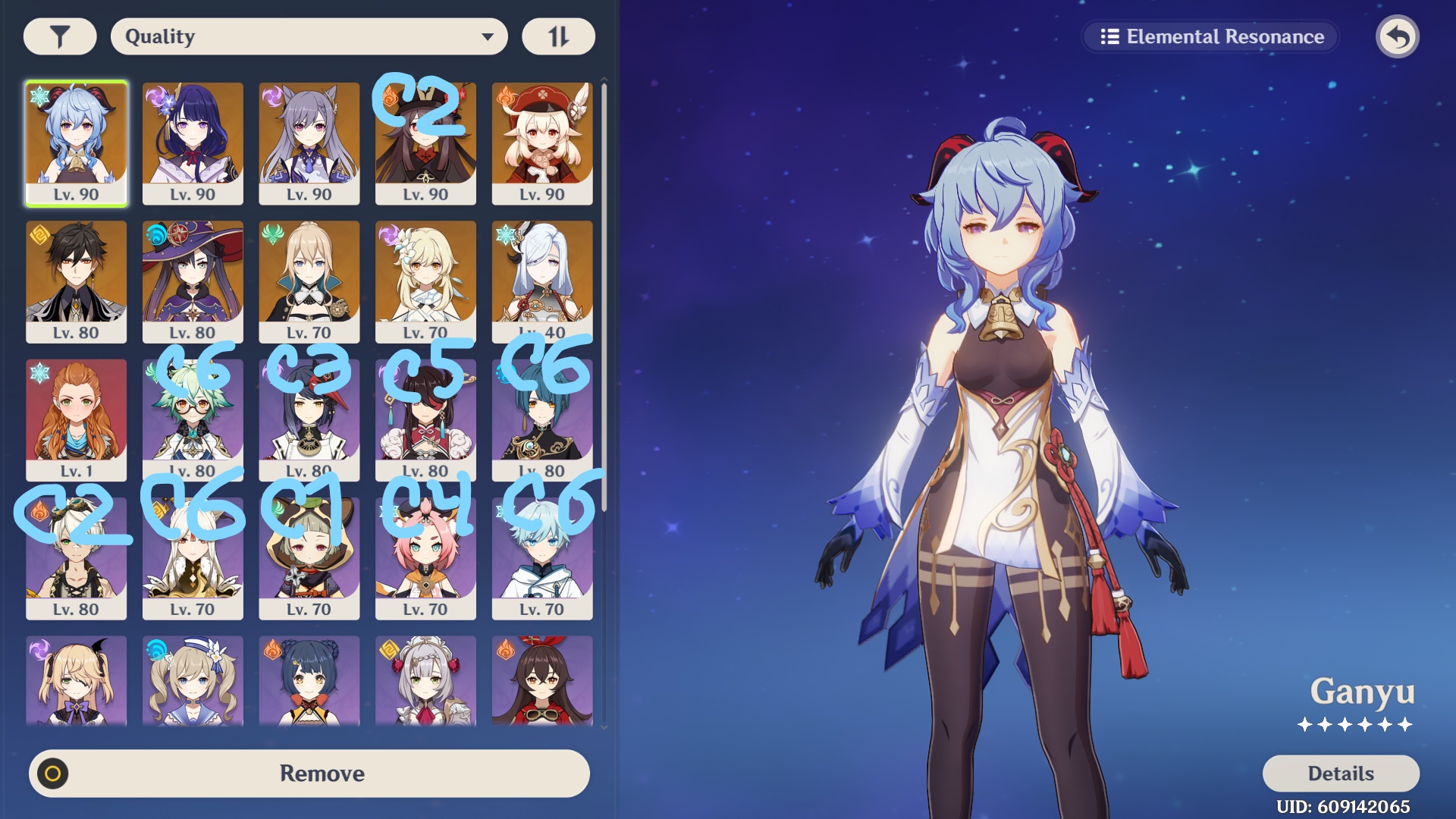 Sold Genshin Impact Account Ar57 10 Characters 5 Hu Tao C2 55 Epicnpc Marketplace