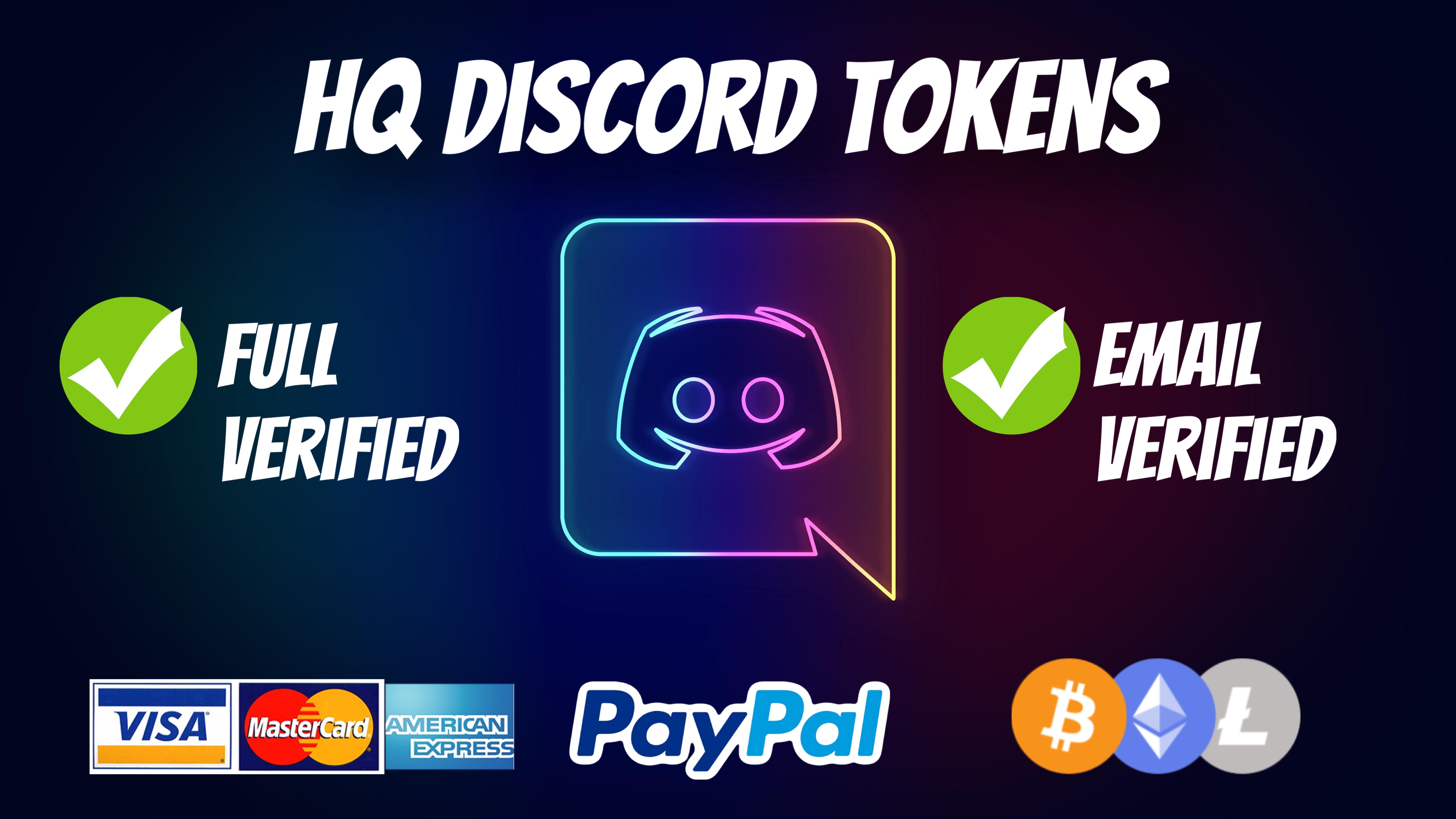 Aged Discord Tokens - 1 Month | EpicNPC Marketplace