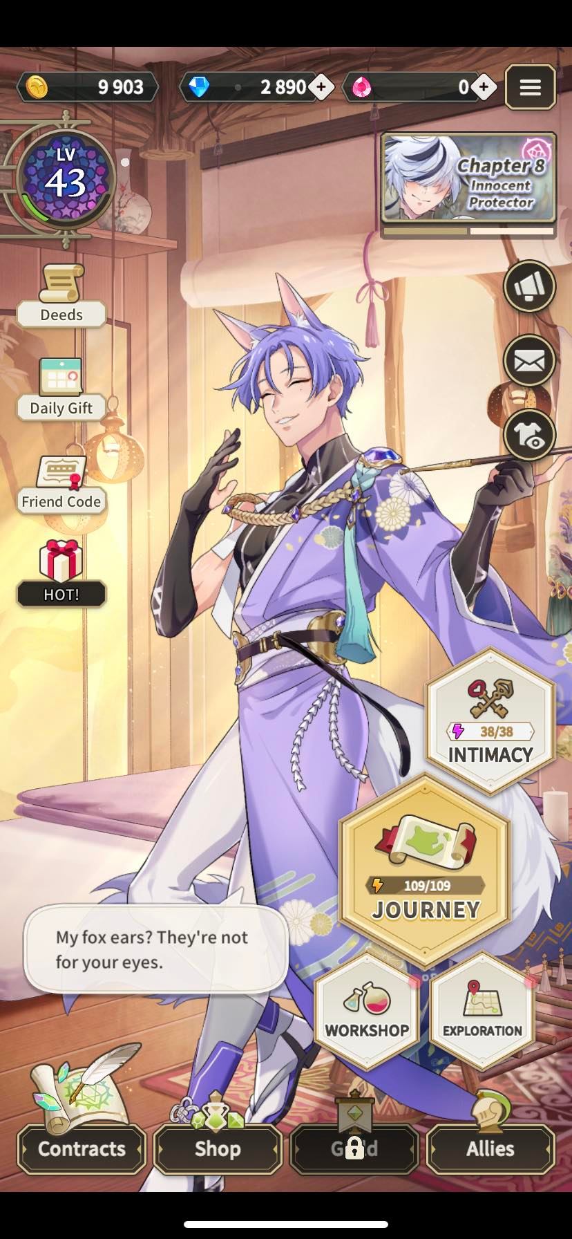 Selling Nu Carnival Account Lvl 43 5ssr Edmond Quincy Kuya Yakumo