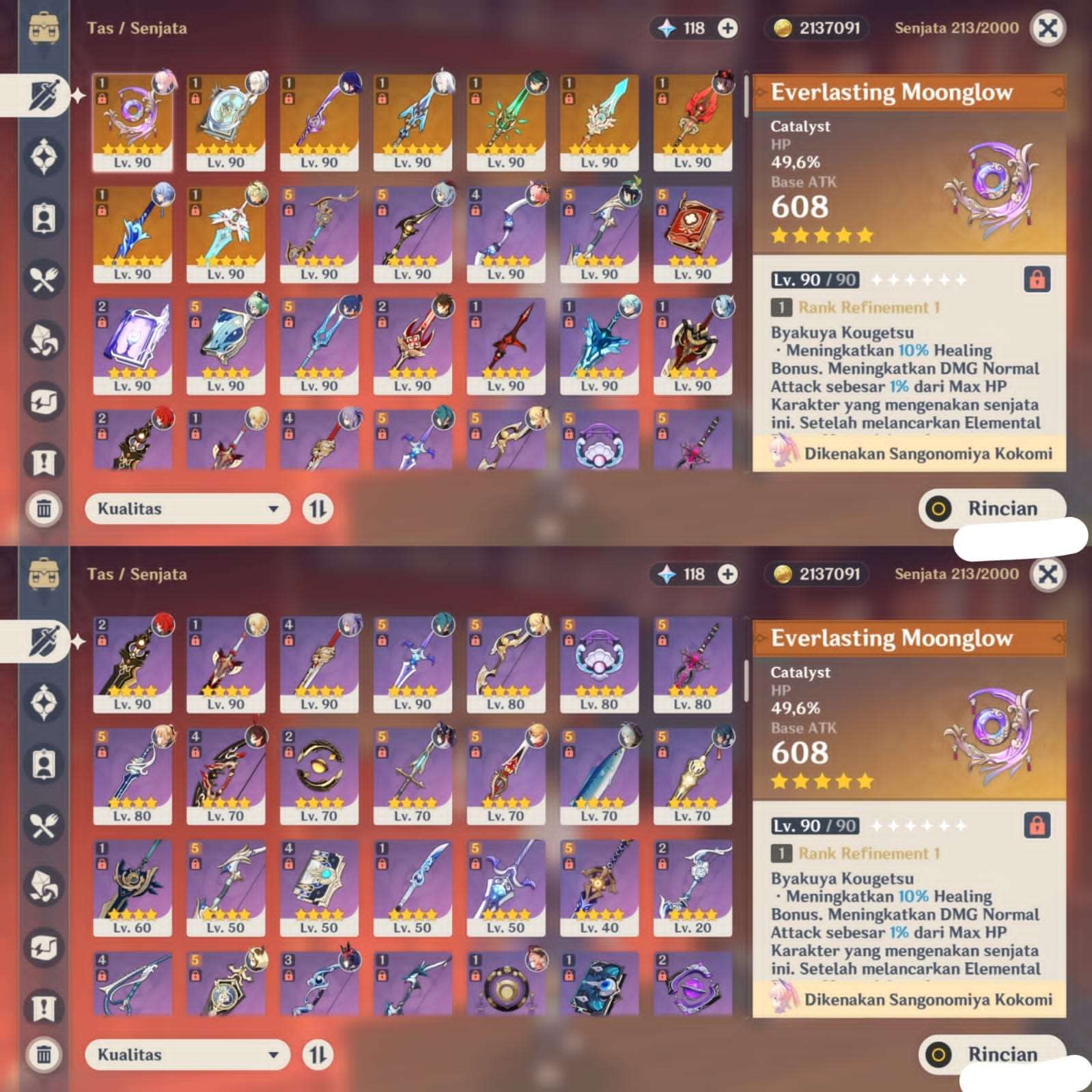 Selling - Selling Genshin Impact:Asia 31⭐5 | EpicNPC Marketplace