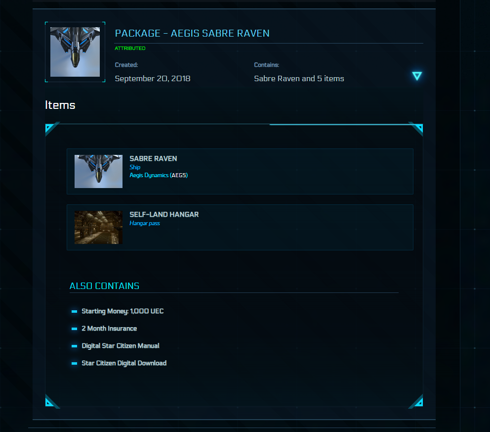 Selling - Is anyone buying account for star citizen with Sabre ship? |  EpicNPC Marketplace