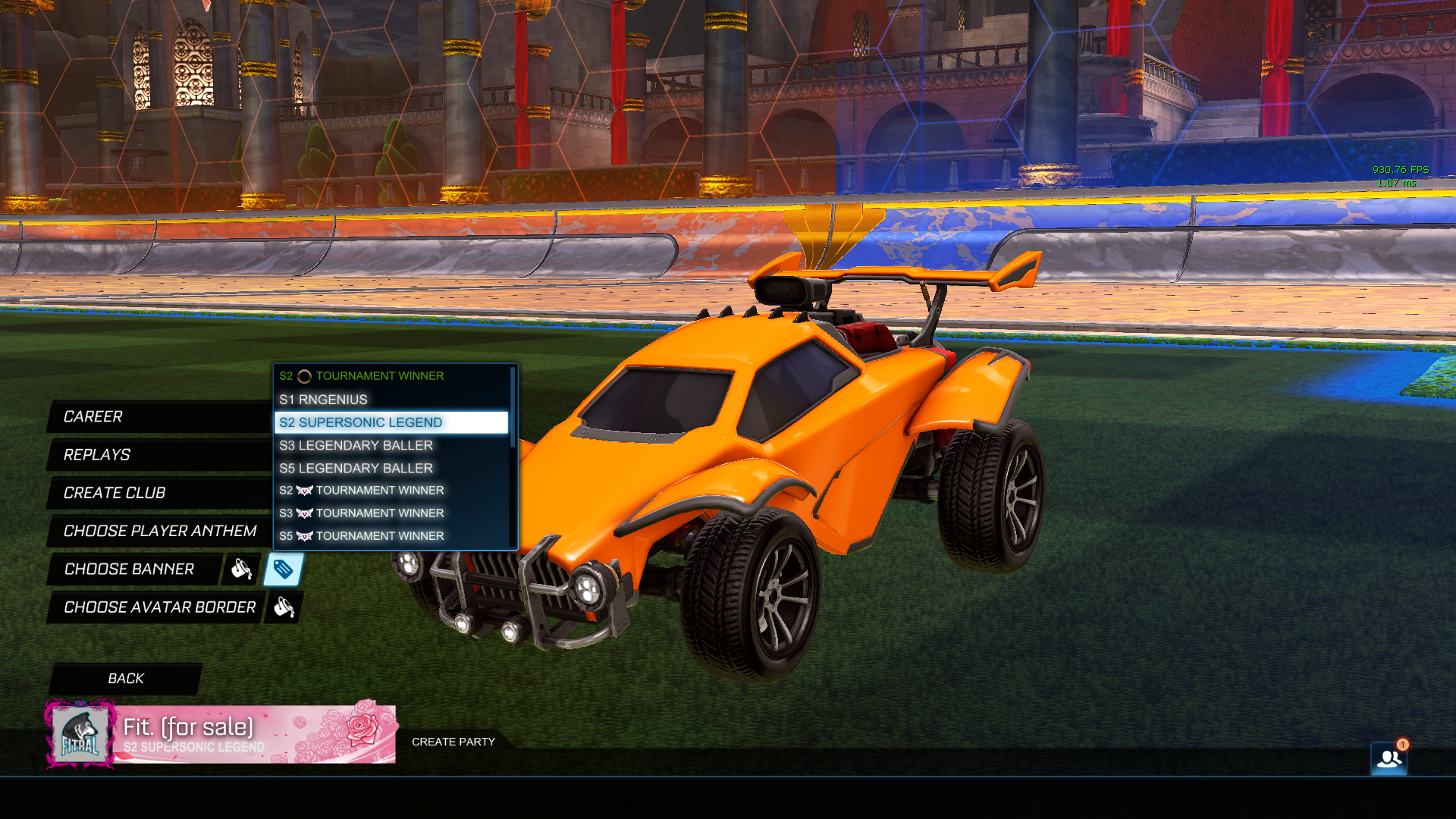 Selling - Rocket league account with ssl tags and rare items | EpicNPC  Marketplace