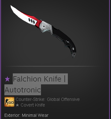 Falchion Knife | Autotronic (Minimal Wear) for sell now | EpicNPC ...