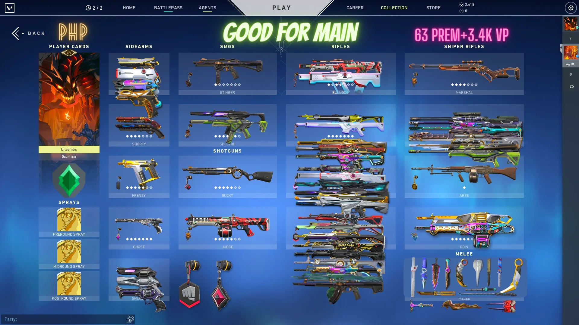 Selling - RIOT GUN BUDDY & 60+skins (champions Bundle,etc) With ...