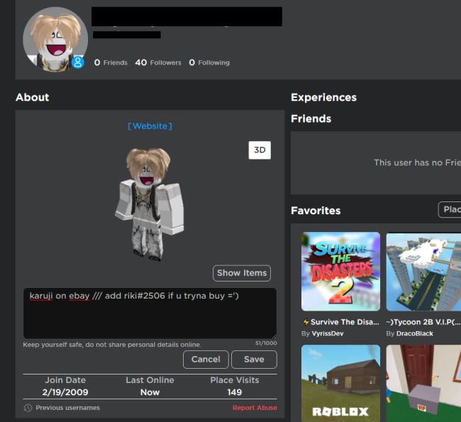 Roblox Epic Face Account EpicNPC Marketplace