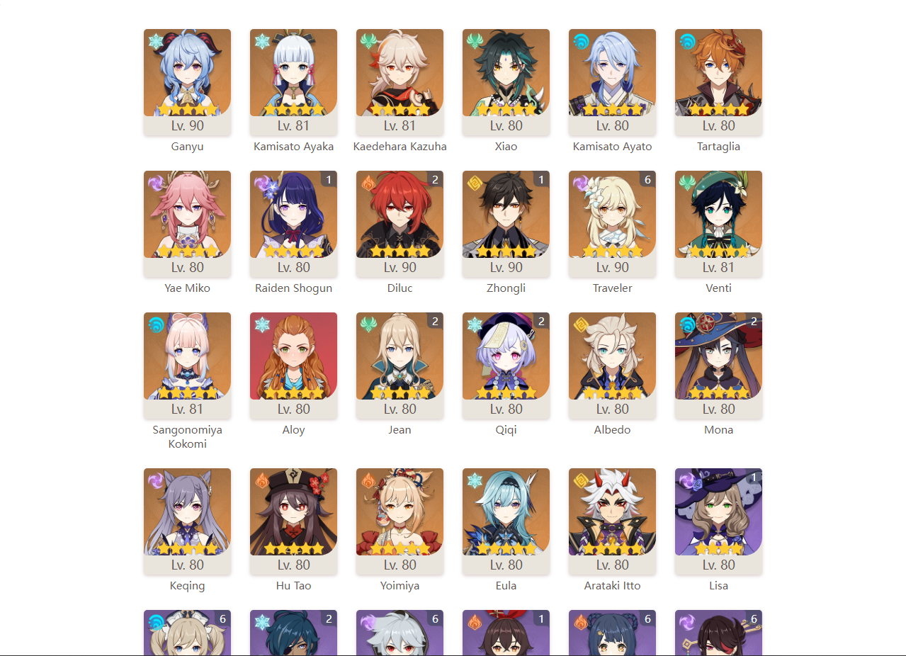 Yelan + Hu Tao + Albedo，Asia AR10【Contains 6 to 18 random 4-star heroes】 No  top-up, unset birthday, Not bound to mobile phone or mailbox, unlinked  starter account=Yelan + HuTao + Albedo--035