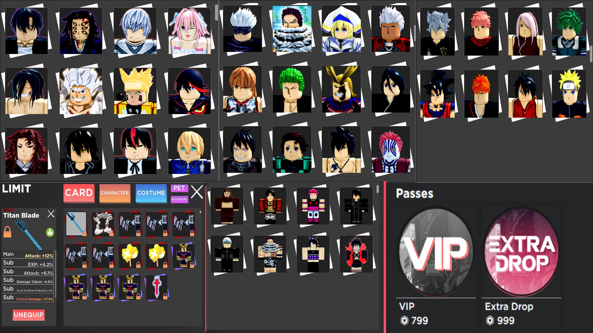 Roblox Good account very good Anime dimensions account and very stacked