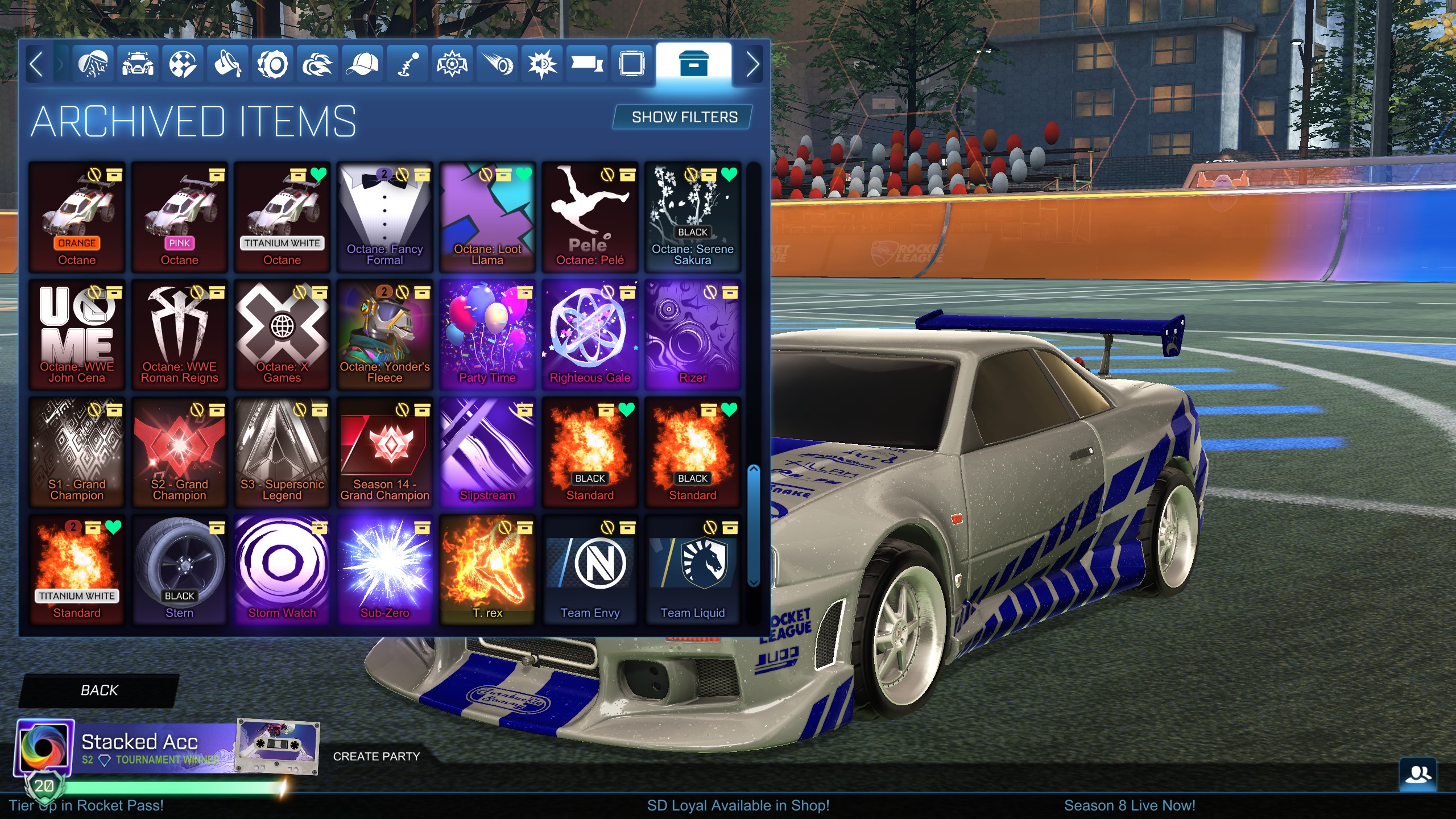 Selling - Stacked with Valuable items, Dlcs + SSL & OG GC tags (s3 ice  titan) 275 usd | EpicNPC Marketplace