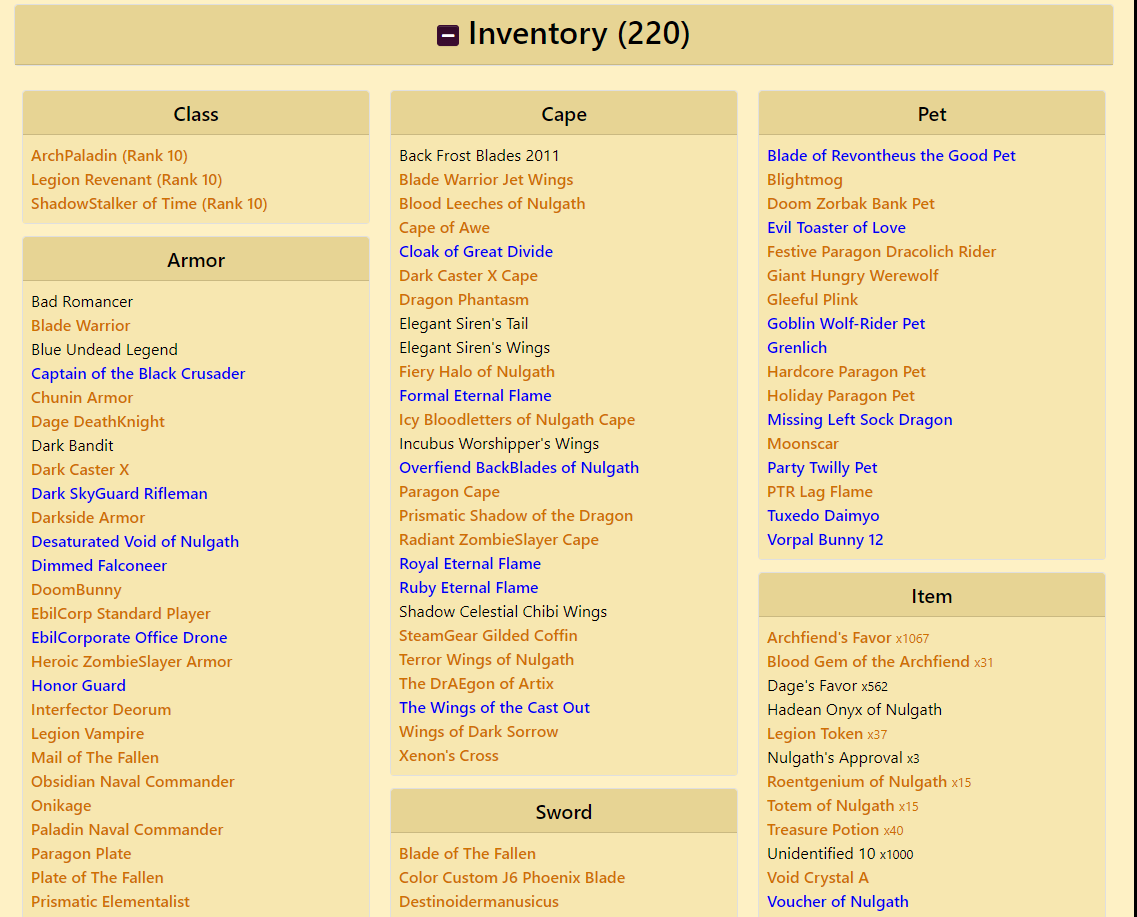 SOLD - 2011 account + SSOT + some good ol rares + 4 letter name ...