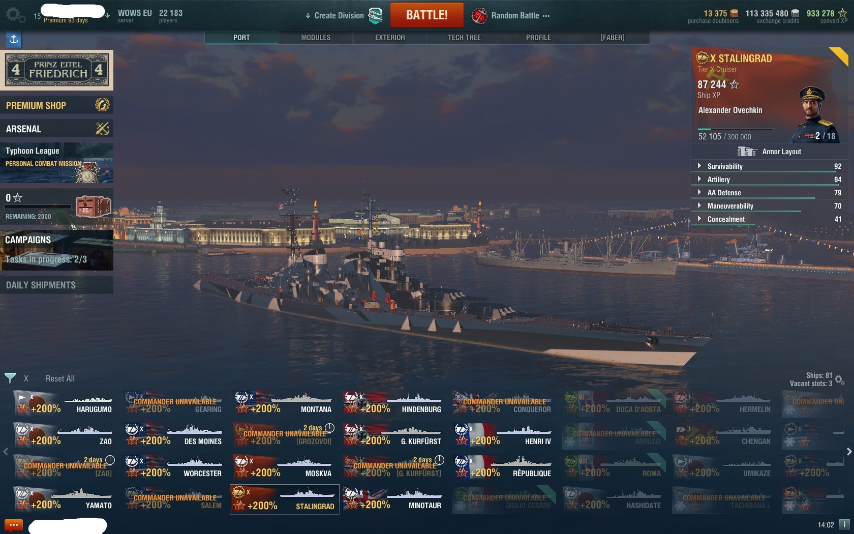 purchasing world of warships doubloons