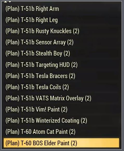 Not Available Fallout 76 Pc All Plans Package Pa Paints Bos Winter 40 Epicnpc Marketplace