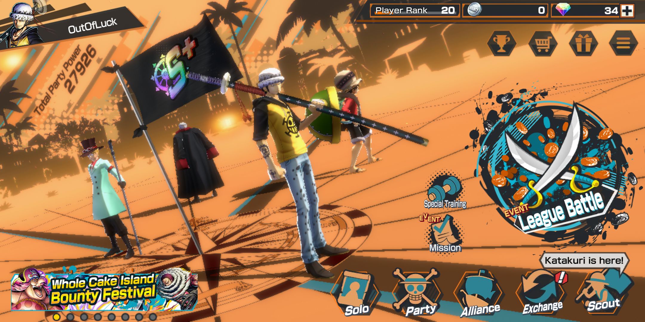 Sold Opbr Account With Katakuri Law At 5 Epicnpc Marketplace