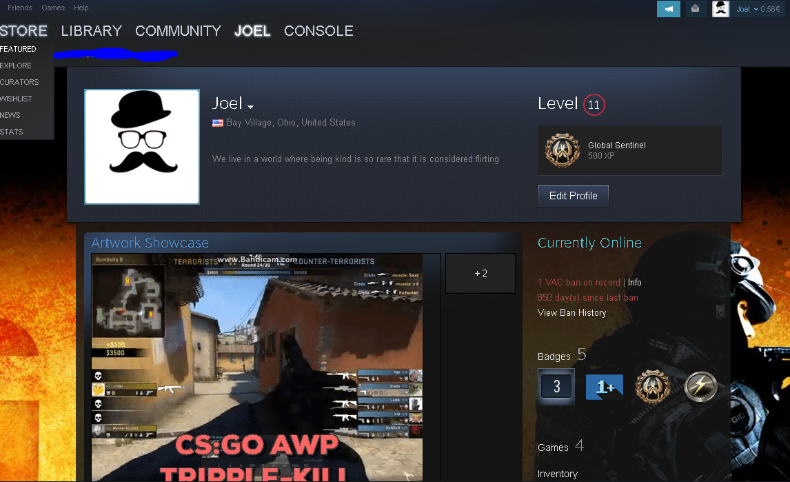 Selling - Selling 4 steam accounts (3 VAC BAN CS:GO) 1 clean [discussable  price] | EpicNPC Marketplace