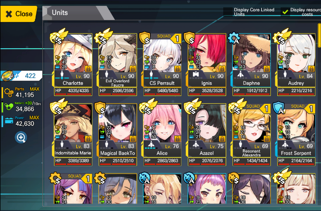 Sold Last Origin Kr Almost All Waifu Collected 22 Left Bunch Of Ss Epicnpc Marketplace